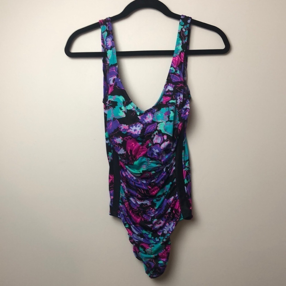 Maxine of Hollywood floral swimsuit